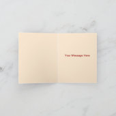 赤い花のメイソンジャー 感謝カード (内部)