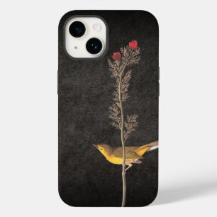 赤い花の上にオードボンのフード付きウシバドリ Case-Mate iPhone 14ケース