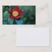 赤い花の名刺 名刺 (正面/裏面)