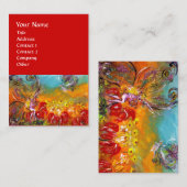 赤い花の妖精フローラファンタジー 名刺 (正面/裏面)