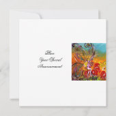 赤い花の妖精 フローラルファンタジー サマーパーティ 招待状 (裏面)