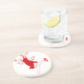 赤い花の少女 コースター (側面)