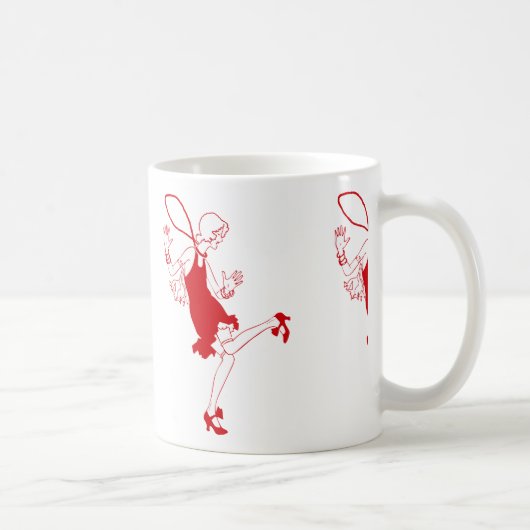 赤い花の少女 コーヒーマグカップ (右)