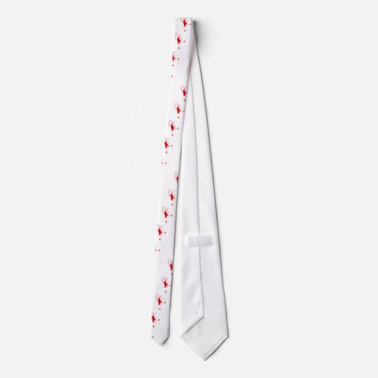 赤い花の少女 ネクタイ (裏面)