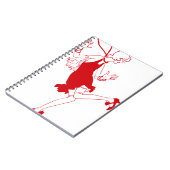 赤い花の少女 ノートブック (左側)