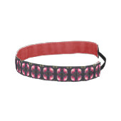 赤い花の日差しクローズアップ抽象芸術 アスレチックヘッドバンド (右)