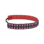 赤い花の日差しクローズアップ抽象芸術 アスレチックヘッドバンド (左)