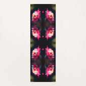 赤い花の日差しクローズアップ抽象芸術 ヨガマット (正面)