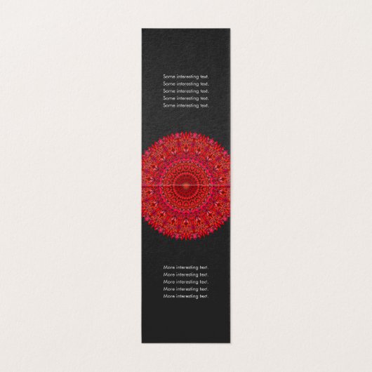 赤い花の曼荼羅 名刺 (内部フラット)
