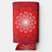 赤い花の曼荼羅-58566 スリム缶クーラー (裏面)