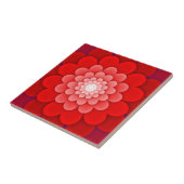 赤い花の曼荼羅-58566 タイル (側面)