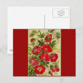 赤い花の束 ポストカード (正面/裏面)