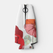 赤い花の模様 ボトルクーラー (裏面)