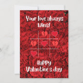 赤い花の私たちの愛バレンタインの日サンキューカー サンキューカード (正面)