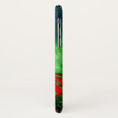 赤い花の緑の黄色の上で夢を見る妖精 Case-Mate iPhoneケース (裏面/左)