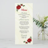 赤い花の緑結婚のメニュー メニュー (スタンド正面)