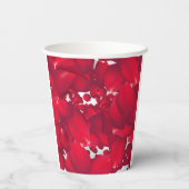 赤い花の花びら　お祝いのために 紙コップ (裏面)