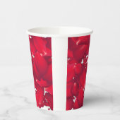 赤い花の花びら　お祝いのために 紙コップ (左)