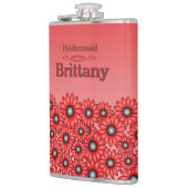 赤い花の花嫁の友人用フラスコ フラスク (左)