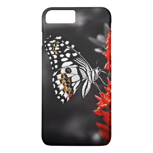 赤い花の蝶 Case-Mate iPhoneケース (裏面)