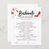 赤い花の高いかかと | Would She Game (正面/裏面)