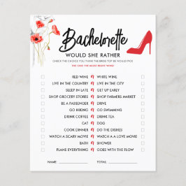 赤い花の高いかかと | Would She Game