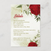 赤い花は緑葉 エンクロージャーカード (正面)