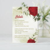 赤い花は緑葉 エンクロージャーカード (スタンド正面)