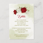 赤い花は緑葉 エンクロージャーカード (正面)