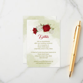 赤い花は緑葉 エンクロージャーカード