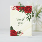 赤い花は緑葉 サンキューカード (スタンド正面)