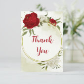 赤い花は緑葉 サンキューカード (スタンド正面)