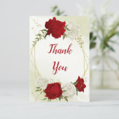 赤い花は緑葉 サンキューカード (スタンド正面)