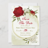 赤い花は緑葉 セーブザデート (正面)