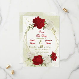 赤い花は緑葉 セーブザデート