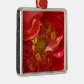 赤い花びら メタルオーナメント (右)