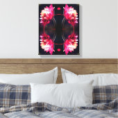 赤い花を太陽光フレームで オリジナル写真から作成 キャンバスプリント (インサイチュ (寝室))