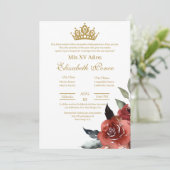 赤い花キンセアニェラ 招待状 (スタンド正面)