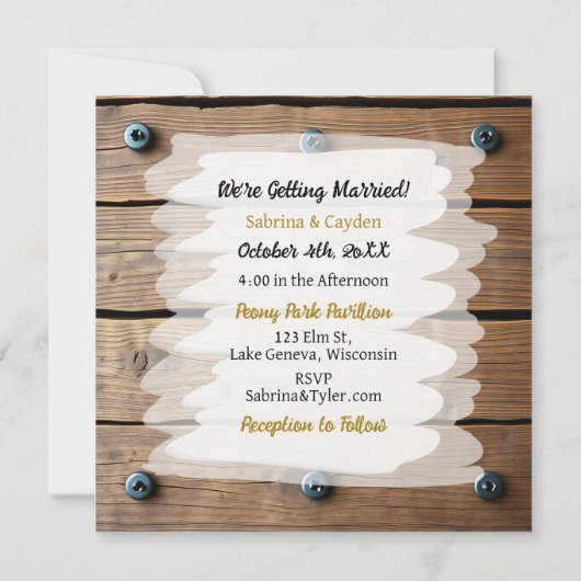 赤い花スチームパパーソナライズされたン結婚ク 招待状 (裏面)