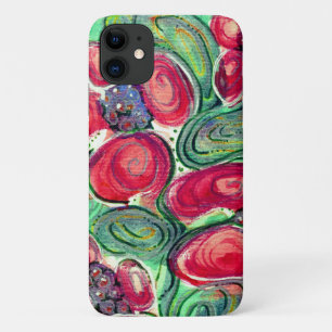 赤い花ファンタジー iPhone 11 ケース