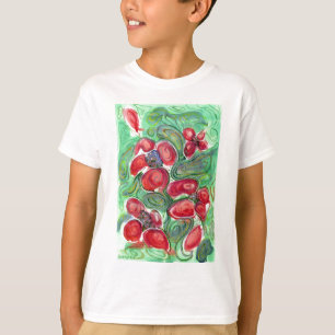 赤い花ファンタジー Tシャツ