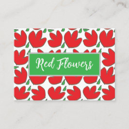 赤い花フローラ 名刺