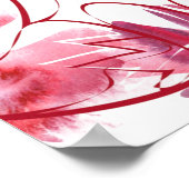 赤い花ポスター ポスター (角)