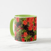 赤い花マグカップ マグカップ (正面左)