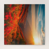 赤い花壇 ジグソーパズル (横)