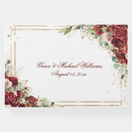 赤い花嫁の赤いローズウェディングレセプション ゲストブック