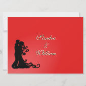 赤い花嫁 招待状 (裏面)