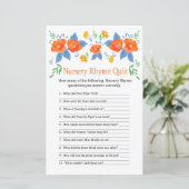 赤い花子供部屋押韻クイズベビーシャワーゲーム (スタンド正面)