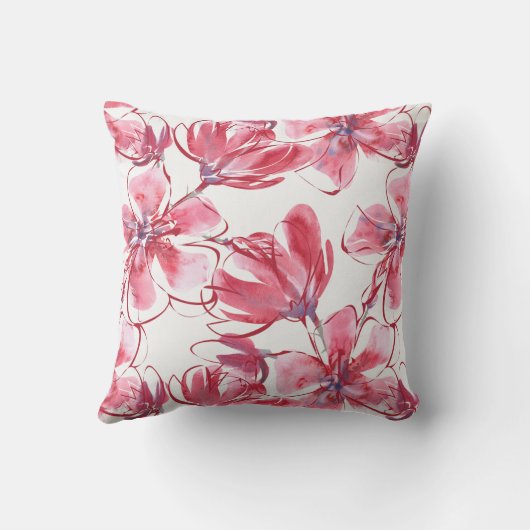 赤い花屋外枕 アウトドアクッション (裏面)