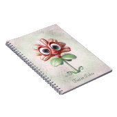 赤い花手帳 ノートブック (右側)